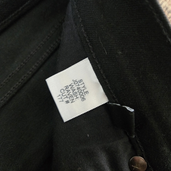 Veronica Beard Debbie 10" Ankle-Crop Skinny Jean Black Raven Button Fly Size 26 - Picture 5 of 8